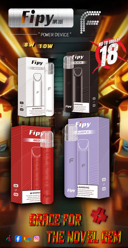 限時活動-【FIPY果派】果派一代煙彈 買3盒送1盒隨機口味/買6盒送一隻fipy普通主機/通配sp2s/lana等一代主機